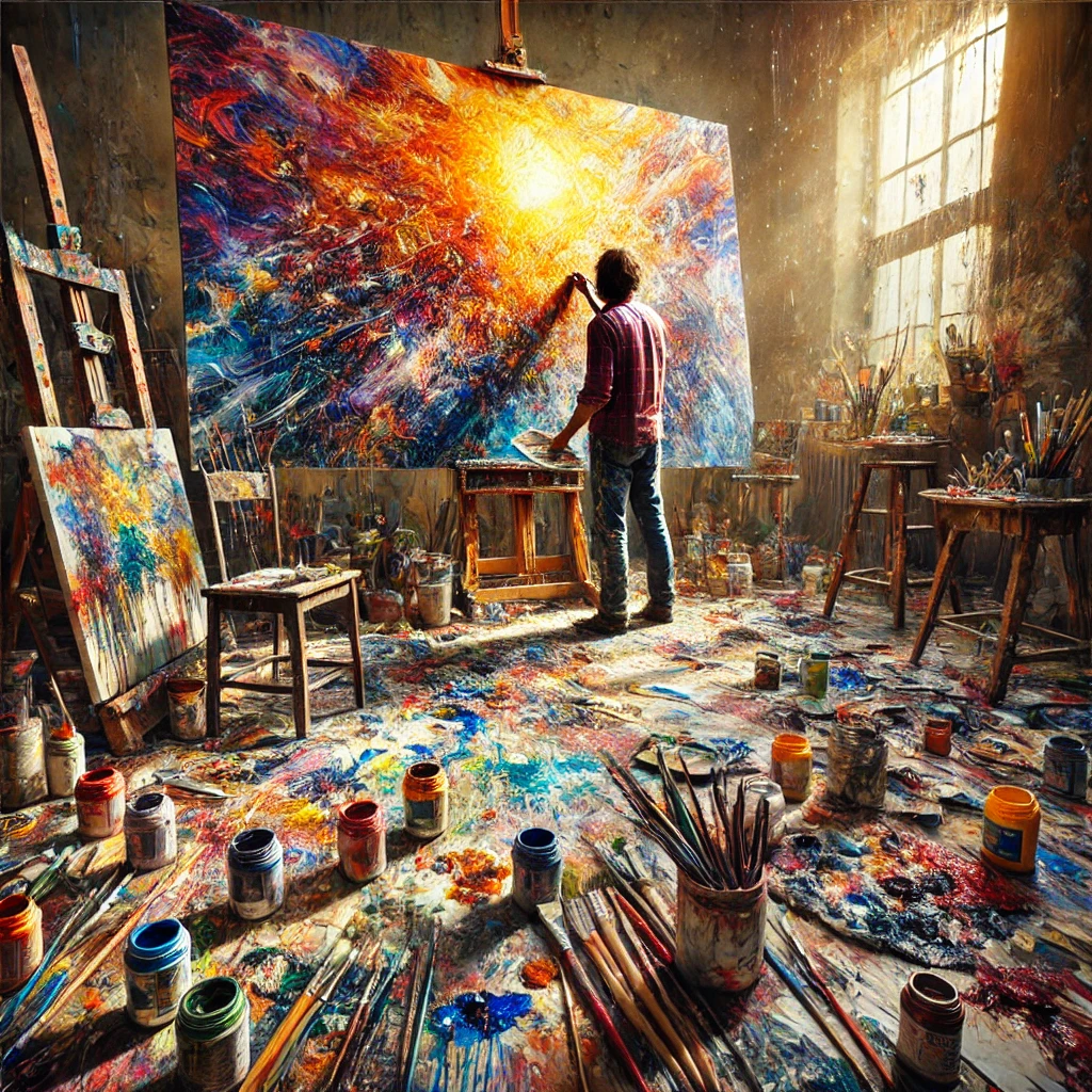 Processo creativo dell’artista: dall’idea alla tela