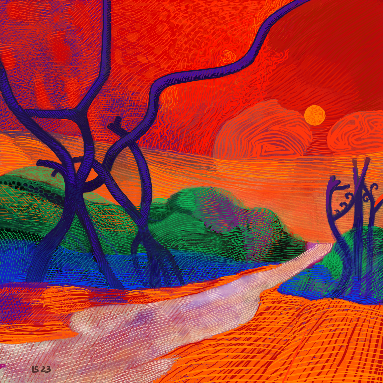 Landscape, opera di Luca Sanna, 2023