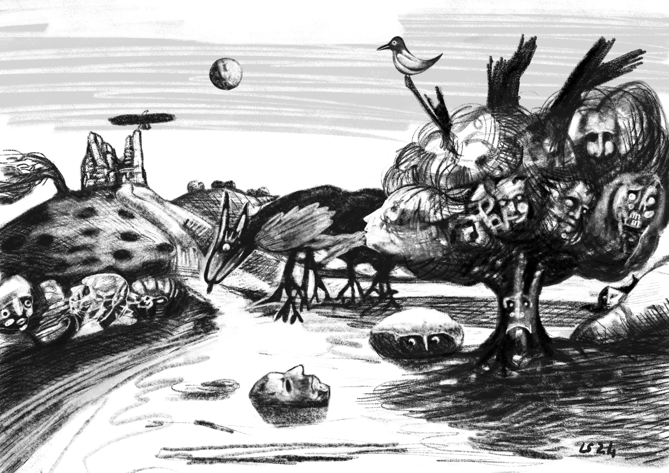 Inquietudine della natura (Procreate, 2024)