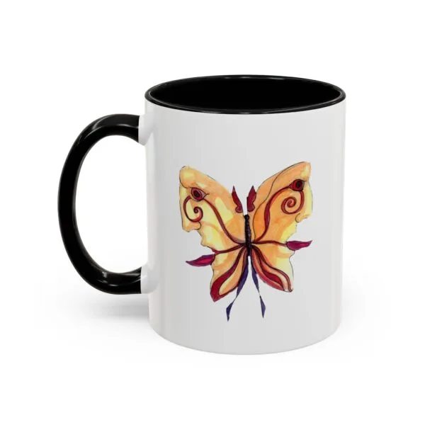 Farfalla - Tazza in Ceramica con Accenti di Colore - immagine 9