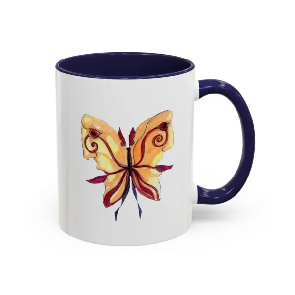Farfalla - Tazza in Ceramica con Accenti di Colore - immagine 13