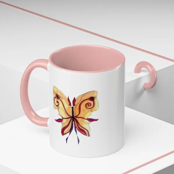 Farfalla - Tazza in Ceramica con Accenti di Colore - immagine 24