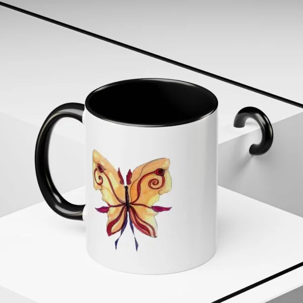 Farfalla - Tazza in Ceramica con Accenti di Colore - immagine 12