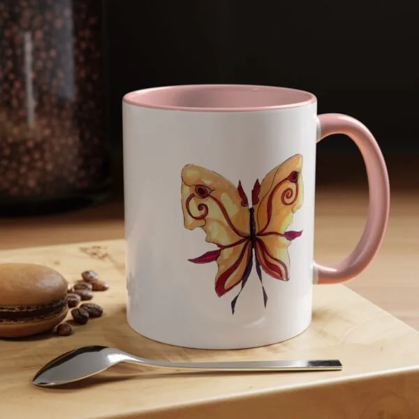 Farfalla - Tazza in Ceramica con Accenti di Colore - immagine 23