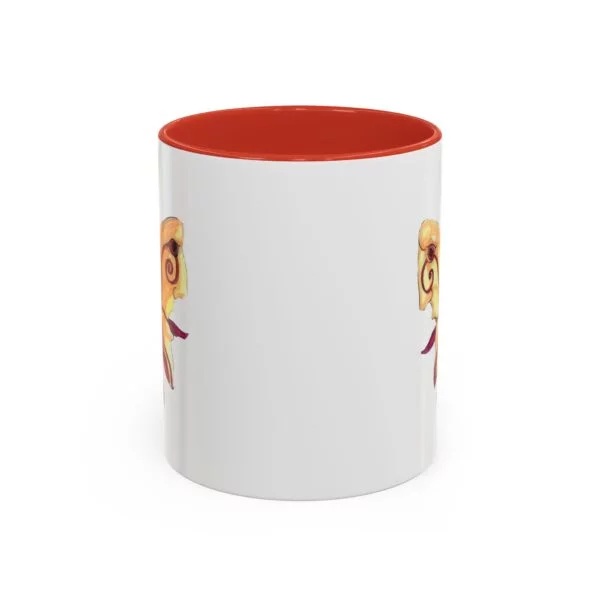 Farfalla - Tazza in Ceramica con Accenti di Colore - immagine 2