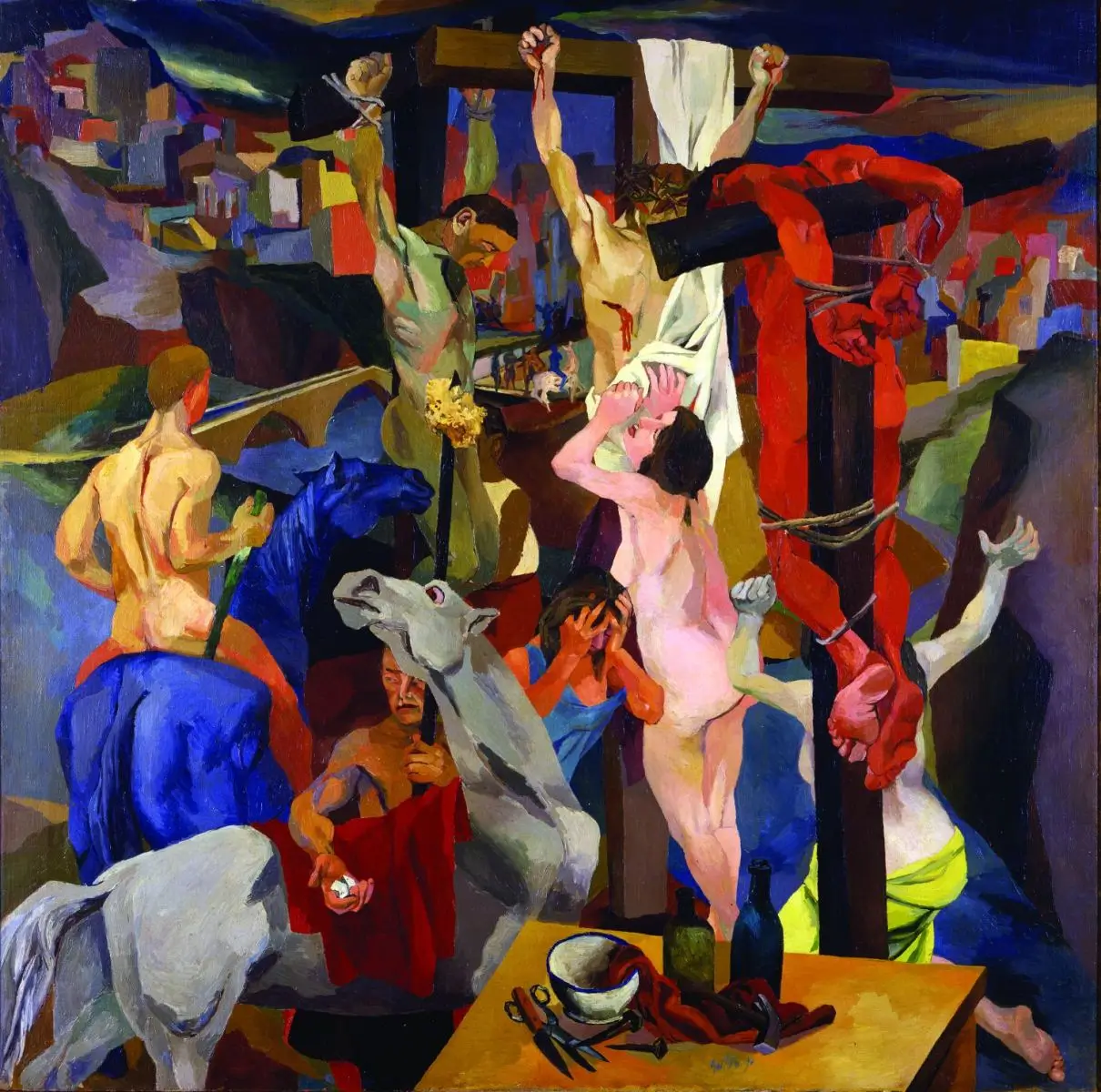 La Crocifissione di Renato Guttuso, denuncia figurativa del fascismo